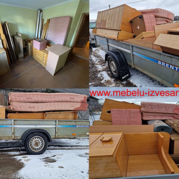 Privātmāju veco mēbeļu izvešana