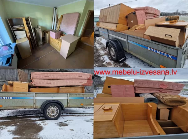 Privātmāju veco mēbeļu izvešana